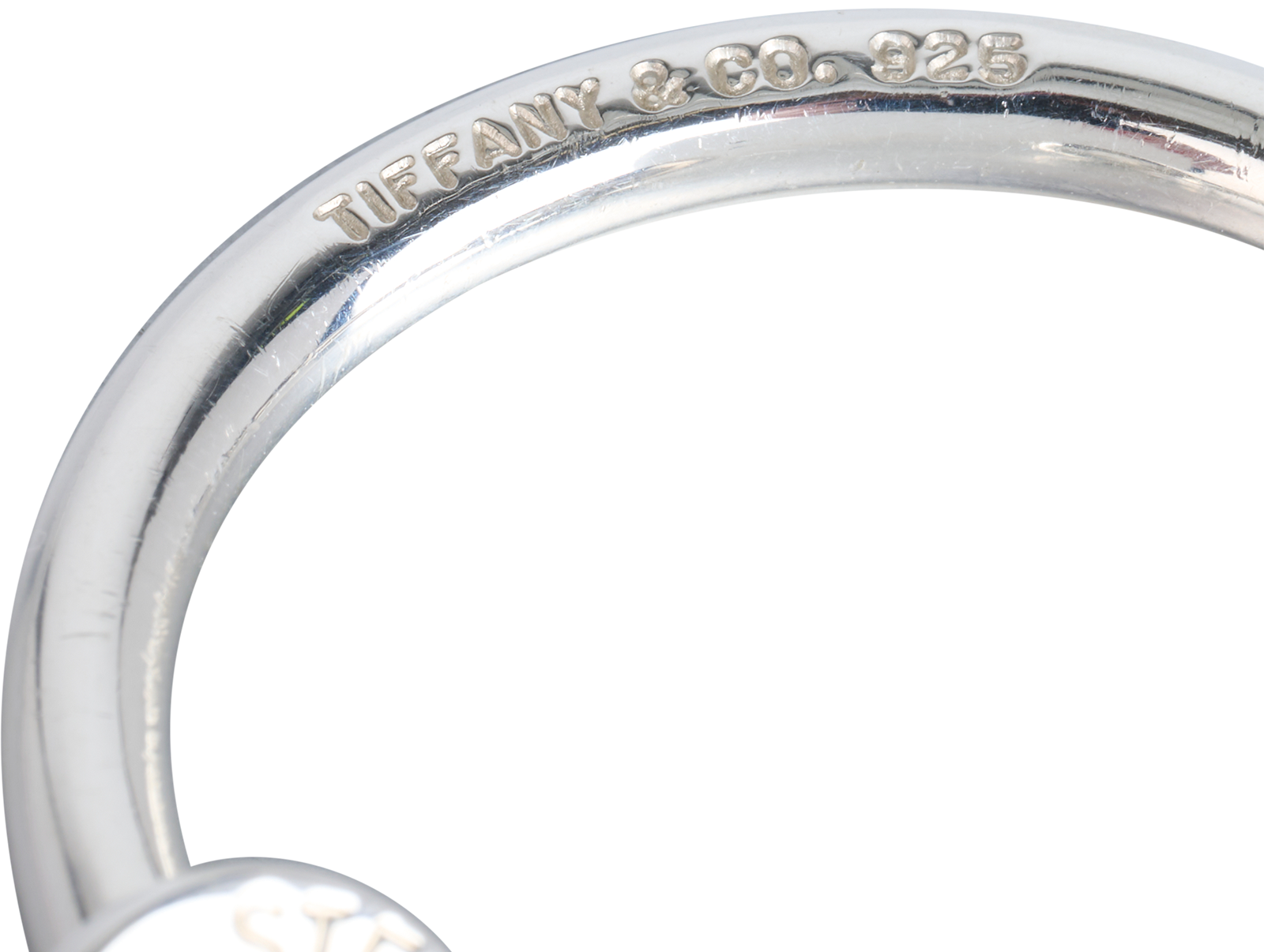 Tiffany & Co RTT Oval Tag Screwball Keyring, &pound;110, Accessories, Silver, Silver, Other view